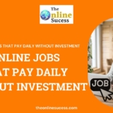 Online jobs that pay daily