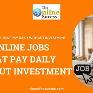 Read more about the article 16 Online Jobs That Pay Daily Without Investment 2024